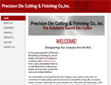 Tablet Screenshot of precisiondiecutting.com